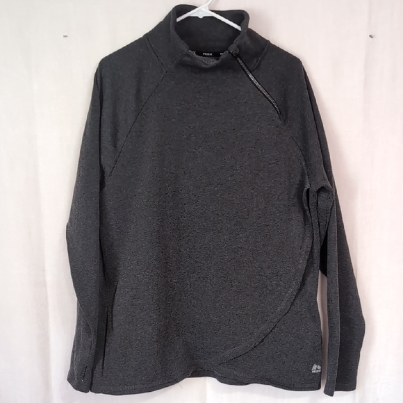 RBX Dark Grey Wrap Front Mock Neck Sweatshirt Size XXL - Picture 1 of 8